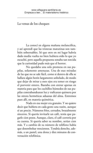 La venus de los cheques - Un cuento de Xavier Velasco