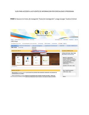 Guía para acceder a las Fuentes de Información por Programas de Estudio