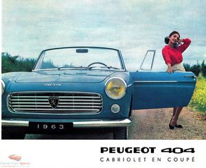 1963 Peugeot 404 Cabriolet e Coupè