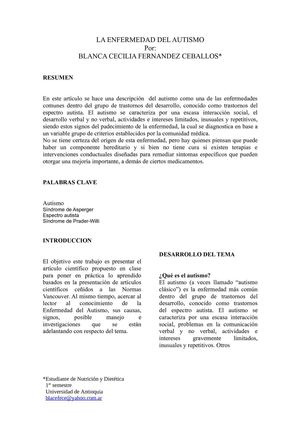 Articulo Autismo 