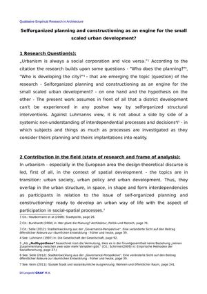 Selforganized planning and constructioning as an engine for the small scaled urban development?