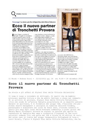 Massimo Caputi Feidos 11 - Affare Prelios Tronchetti Provera