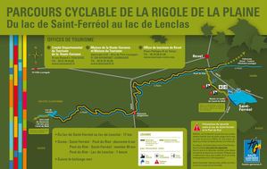 Parcours cyclable de la Rigole de la Plaine