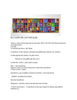 El cajon de las vocales