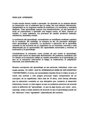 PARA QUE APRENDER