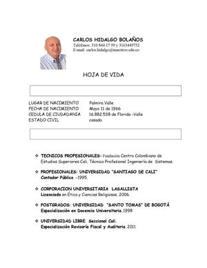 HOJA DE VIDA