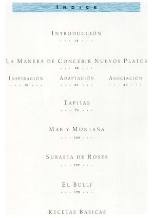 El Bulli El Sabor del Mediterráneo