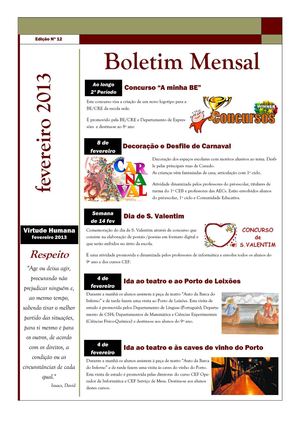 Atividades - fev 2013