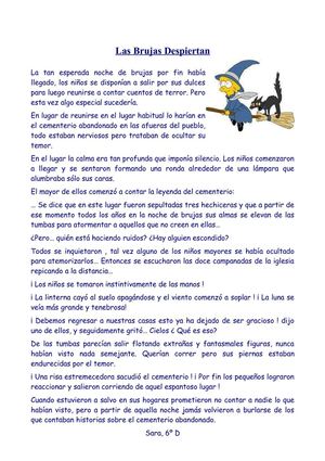 6º D cuentos de terror y ciencia ficcion