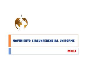 8 - Movimiento circunferencial uniforme