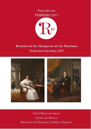 Pieza del mes: "Retratos de los marqueses de las Marismas del Guadalquivir", de Francisco Lacoma, 1833 