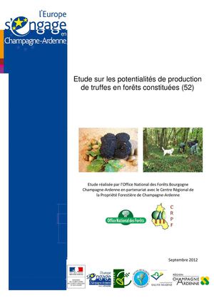 Évaluation du potentiel trufficole des forêts haut-marnaise