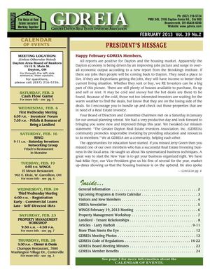 GDREIA February 2013 Newsletter