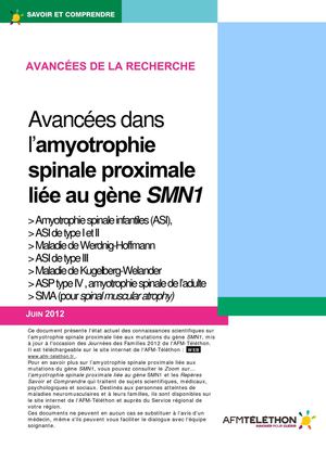 Savoir et comprendre - Avancées dans l'amyotrophie spinale proximale liée au gène SMN1