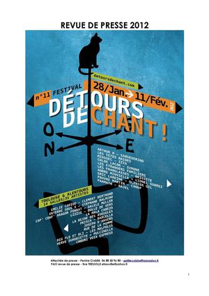 Revue de presse Détours de Chant 2012