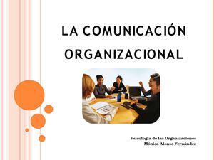 Comunicación organizacional