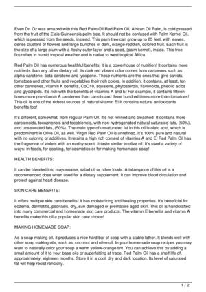 Red Palm Oil – Soap Making Oil and More