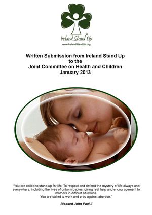 Ireland StandUp Submission to the Joint Committee