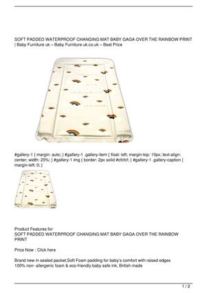 changing mat rainbow