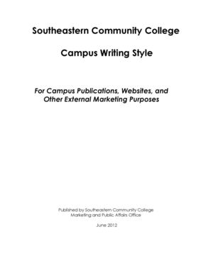 SCC Campus Writing Style Guide