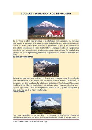 RIOBAMBA CUIDAD BONITA 