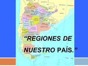 Regiones de nuestro país