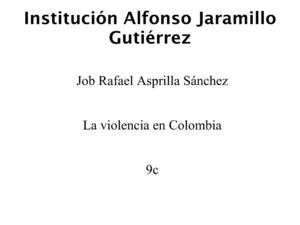 la violencia es nuestro pais