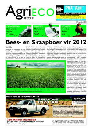 AgriEco Sentraal - December 2012