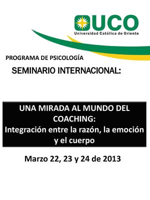 Seminario Coaching en la UCO
