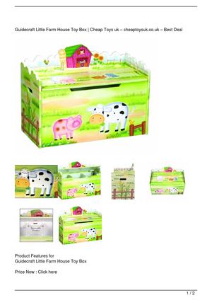 Calaméo Guidecraft Little Farm House Toy Box On Guidecraft Little Farm House Toy Box, Farm Toy Box
