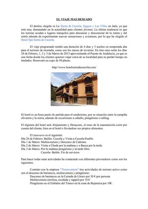 EL VIAJE MAS DESEADO