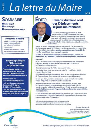 Lettre du Maire n°5