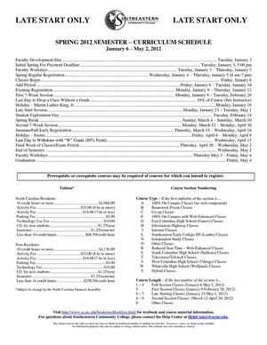 Calaméo - Late Start Spring Semester Classes