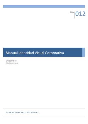 Manual  Identidad Visual Corporativa GCS