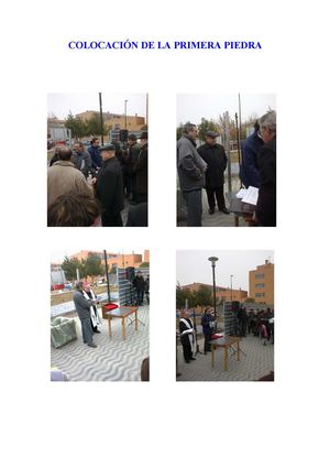 COLOCACIÓN DE LA PRIMERA PIEDRA E INAGURACIÓN DE LA PARROQUIA SANTA MARÍA REINA DE LOS MÁRTIRES