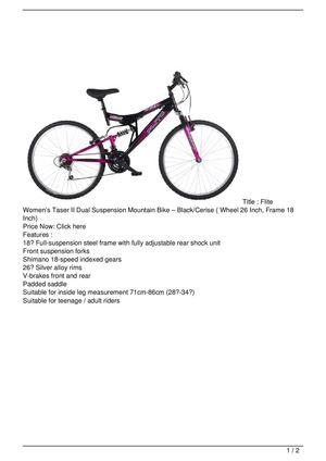 18 inch women's bike
