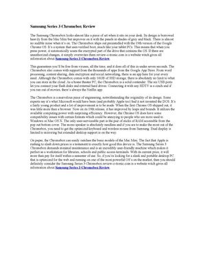 Samsung Series 3 Chromebox Review