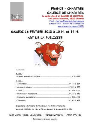 ART DE LA PUBLICITE  16-02-2013 