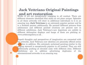 Jack Vettriano Original Paintings and art restoration