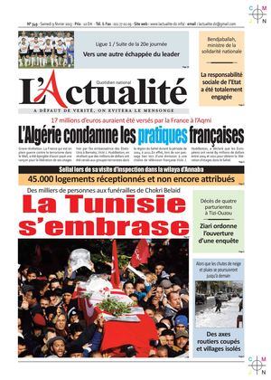 L'Actualité du 09.02.2013