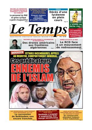 Le Temps d'Algérie Edition du Dimanche 10 Février 2013