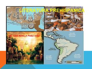 LITERATURA PREHISPANICA.