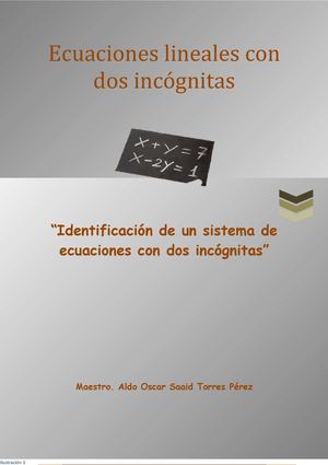 Identificacion de un sistema de ecuaciones con dos incognitas