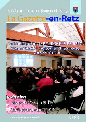 Bulletin Municipal - Bourgneuf en Retz - Janvier 2013