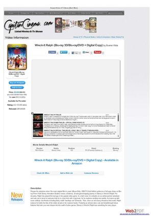 Wreck-It Ralph (Blu-ray 3D/Blu-ray/DVD + Digital Copy)