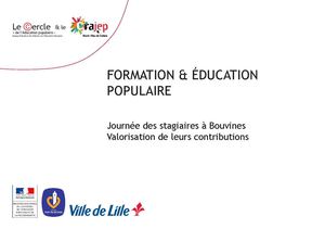 Brochure Formations et Education populaire