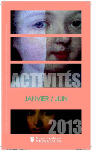 Le programme des activités du printemps 2013