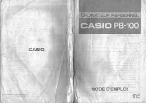 Casio pb-100 manual 
