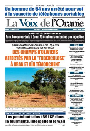 journal la voix du l'oranie du 12 fevrier 2013