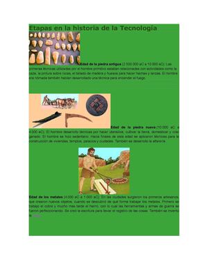 tecnoligia y sus etapas
